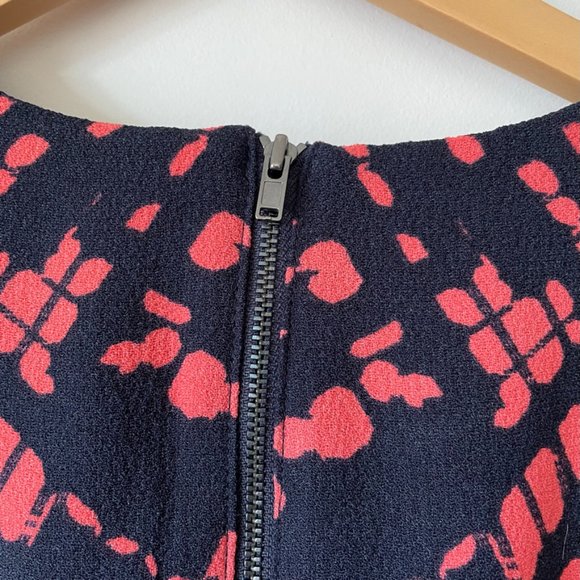 Maggy London Tie Dye Printed Crepe Midi Dress Sz 2 - Picture 8 of 13